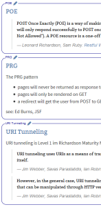 Shows an example for multi-excerpt from three documents