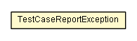 Package class diagram package TestCaseReportException