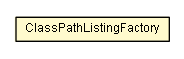 Package class diagram package ClassPathListingFactory