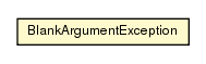 Package class diagram package BlankArgumentException