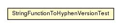 Package class diagram package StringFunctionToHyphenVersionTest