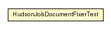 Package class diagram package HudsonJobDocumentFixerTest