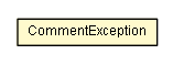 Package class diagram package CommentException